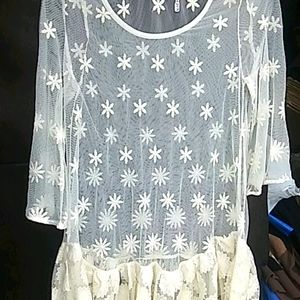 Mesh Cream Top